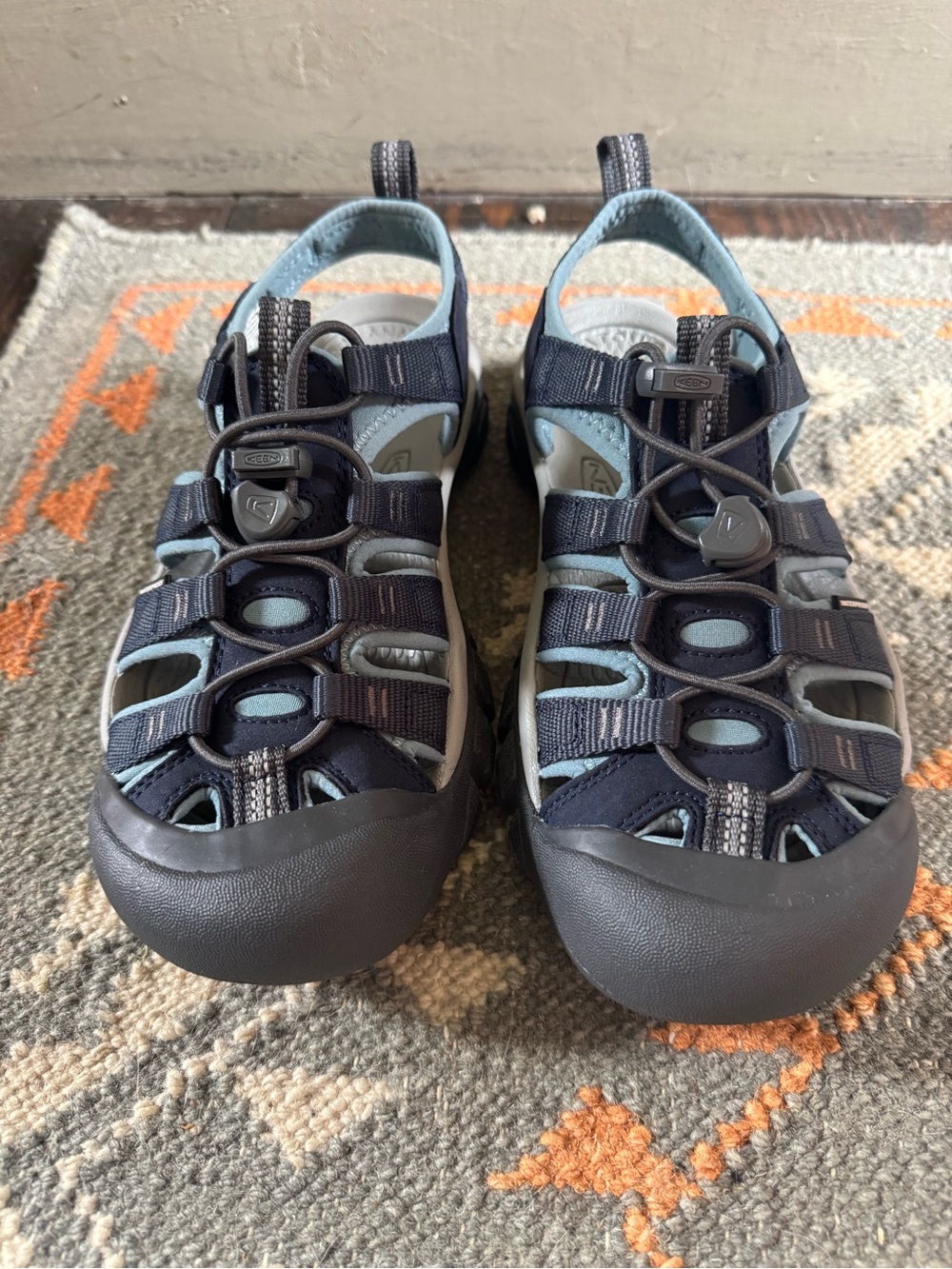 Keen Women's Sandals in Navy and Light Blue
